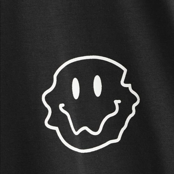 Color Block Smiley Face Tee Size L - Picture 3 of 5